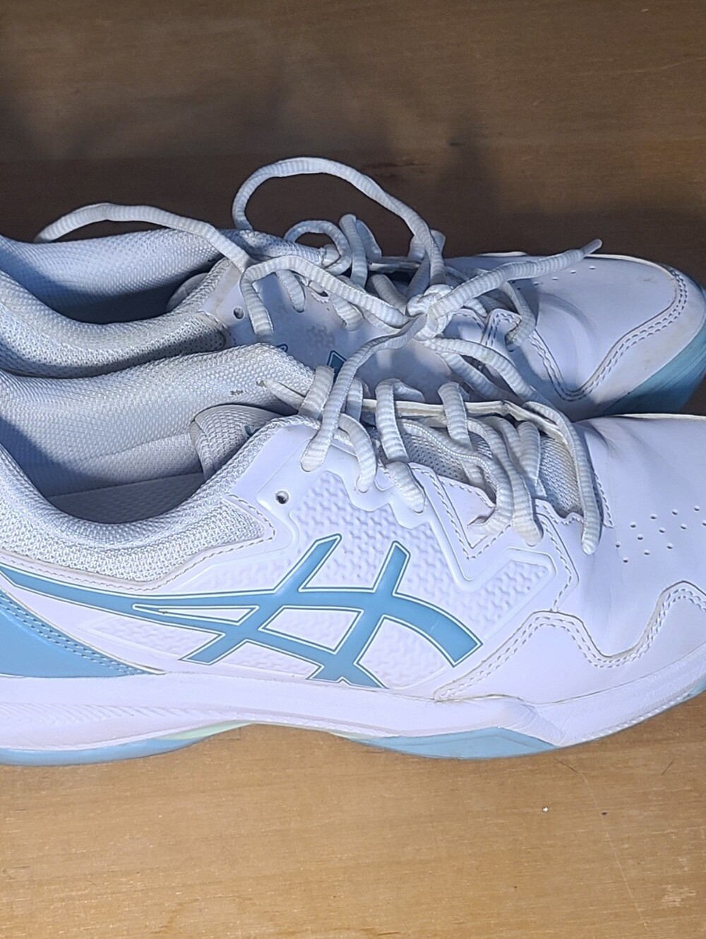 ASICS Gel-Dedicate 7 Tennis Shoes White Light Blue Womens 9